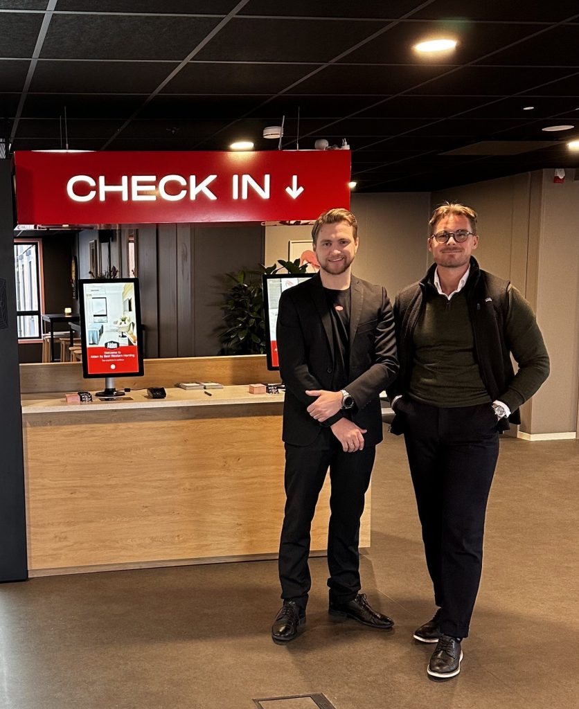 Aiden Hotel Herning digital reception check-in solutions